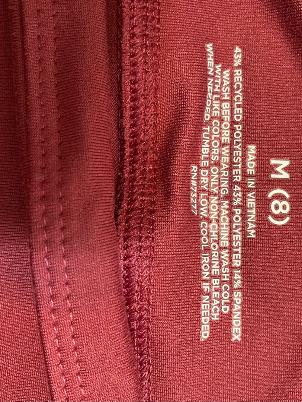 tek gear Girls' Maroon Leggings